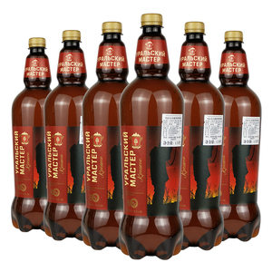 俄罗斯进口啤酒1350ml*6桶装波罗的海乌拉尔大师16度烈性高度啤酒