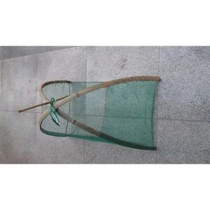 有结网 赶虾网脚踢罾提筝竹制踢罾虾儿时捕鱼虾 老式赶虾网龙虾