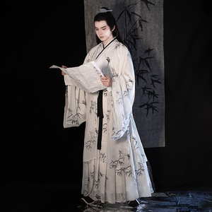 14这就是中国风淘宝魏晋大袖衫复古风男装印花男士仙气开衫中国风长