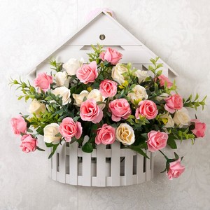 贴在墙上的花盆墙壁装饰品墙面壁挂花篮卧室墙上小花架创意家居