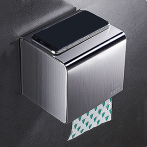 傲悦加厚不锈钢304纸巾盒卷纸筒抽纸巾架厕所卫生间手纸盒免打孔