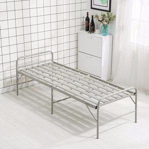 傲悦折叠床钢丝床单人家用加厚铁床双人简易床午休陪护床可折叠铁