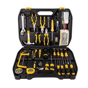 得力42件套 电讯组套 五金电工组合工具 电烙铁表胶钳套装 dl1042