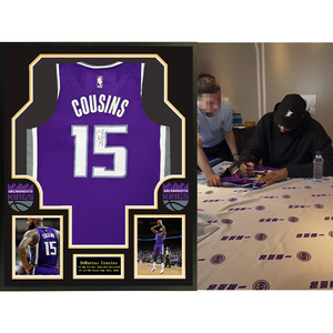 考辛斯 萨克拉门托国王队亲笔签名 篮球球衣 一瞬签名含证书