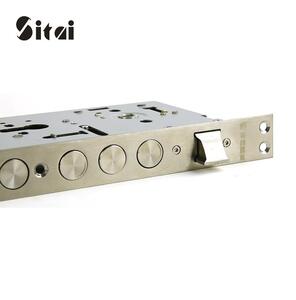 李文锁城大圆柱锁体不锈钢防盗锁体配件室内外门锁体锁舌通用