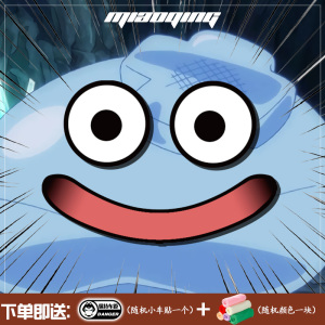 车贴车门两侧图案 勇者斗恶龙元气史莱姆电动摩托车装饰头盔贴纸