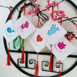 创意手工悬挂心愿卡许愿树吊卡空白diy手写留言卡网红幼儿园班级开学