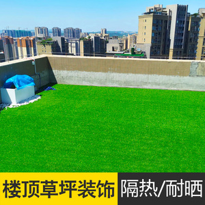 仿真房顶隔热装饰屋顶阳光房玻璃楼顶遮阳天台草皮防晒绿化假草坪