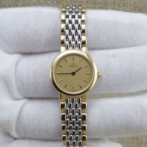 二手正品omega欧米茄碟飞手表间金石英女表原装瑞士腕表日本中古