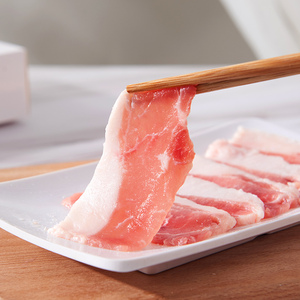 黑猪肉藏香猪散养土猪肉冷冻里脊肉片家用孕妇早餐食品营养160g*3