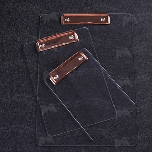 亚克力板夹20透明夹板双层垫板板写字学生硬夹文件夹写字垫书