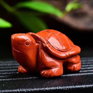 红石乌龟改风水居家办公室摆件吉祥物车载平安车内摆件防真小动物