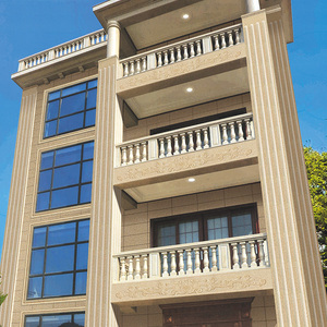 仿大理石乡村自建房外墙瓷砖400x600农村家用外墙雕花砖无限拼花