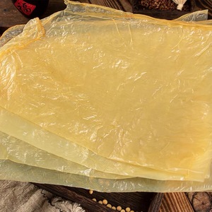 安徽特产干货 农家手工自制头层豆腐皮 薄豆皮挑皮 豆腐衣 油豆皮