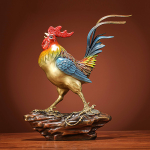 一鸣惊人铜雄鸡