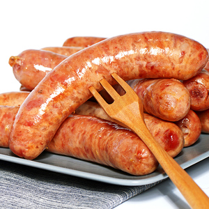 心得心霸王肉肠火山石超大烤肠台湾纯香肠火腿肠脆皮肠热狗整箱