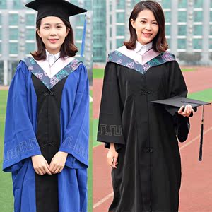 学士服大学生毕业典礼衣服毕业照服装博士学位服文学医学硕士班服
