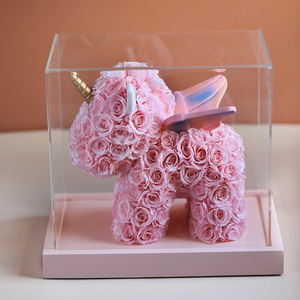 永生花独角兽rose玫瑰情人节送女友老婆闺蜜生日告白结婚礼物only