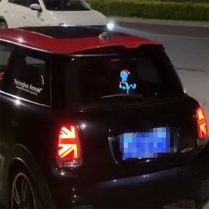 车后动态灯汽车后窗玻璃LED表情屏后挡风网红显示屏USB车载GIF表