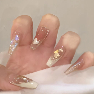 美甲贴片长款成品