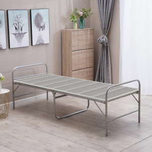 钢丝床单人折叠家用大结实耐用高端级双加固医用陪护可收缩便携式