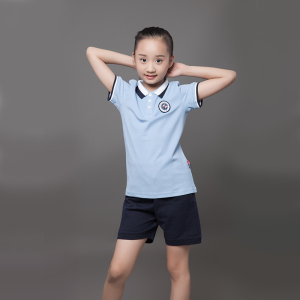 2021-2024包邮金鸟宁波市统一款校服小学t恤套装夏季短袖短裤现货