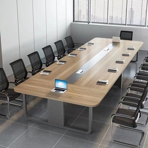 会议桌长条桌大小型简约现代洽谈培训接待室办公家具桌椅组合定制