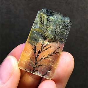 天然异象水晶小树可镶嵌平安无事牌发财树原石吊坠男女款项链饰品