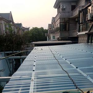 frp采光瓦透明瓦玻璃树脂石棉瓦亮瓦片屋顶静音防晒波浪瓦阳光瓦