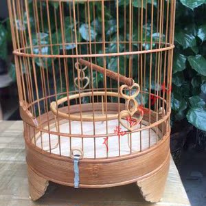 太子笼 高装 清远竹制 广笼 相思绣眼 金青 灰燕 广式鸟笼子