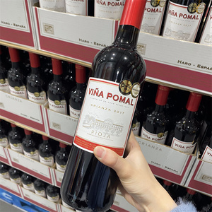 西班牙VINA POMAL丹魄干红葡萄酒750ml红酒14.5%山姆costco开市客