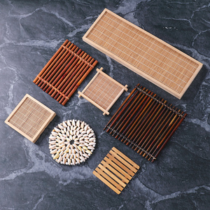 日料摆盘装饰刺身竹排竹篱笆竹垫日式烤肉海鲜姿造装饰品拼盘摆件