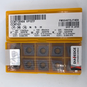 日本三菱数控车刀片菱形硬质合金刀头ccmt120404 vp15tf通用材质