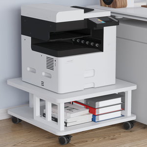 落地可移动大型A3打印复印机架子底座办公室桌下边打印机置物支架