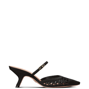 dior/迪奥 22年早春款 capture cannage图案刺绣露跟高跟鞋穆勒鞋