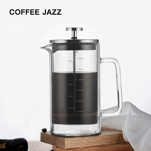 COFFEE JAZZ咖啡法压壶家用双层玻璃咖啡壶法式滤压过滤壶冲茶器