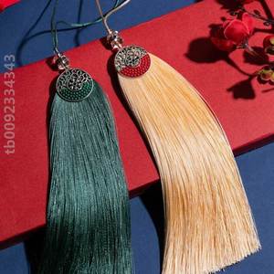 古风15cm藏银花长流苏穗子长穗剑穗子汉服压襟挂件古琴吊穗扇挂坠
