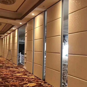 酒店活动隔断墙饭店包厢宴会厅推拉折叠门移动隔断墙隐形门客厅