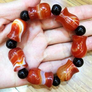 南京天然雨花石手链原石玛瑙手串精品玛瑙平平安安男女饰品礼品新