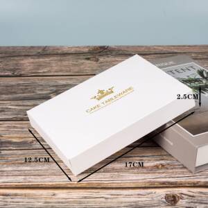 生日蛋糕刀叉盒 一次性刀叉盘餐具盒 烘焙蛋糕餐具刀叉包装盒子