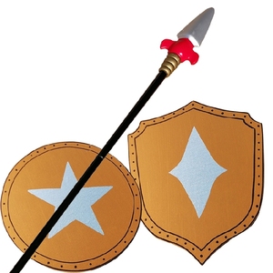 六一儿童演出表演道具童话剧矛盾故事课本剧自相矛盾长矛盾牌长枪