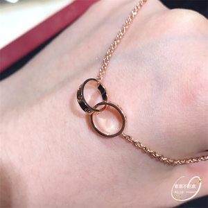 卡地亚双环扣项链