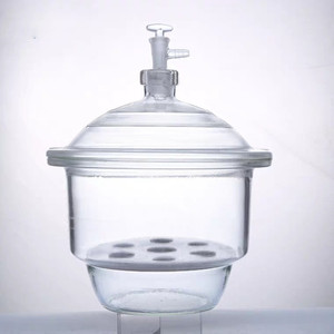 盖子规格加厚180mm真空罐干燥塔400mm实验室干燥器密封罐茶色玻璃