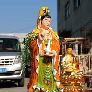 tb0421349565淘宝新品善缘堂纯铜圣宗佛像南海观音老母铜像家用供奉