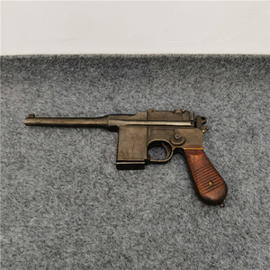 抗战时期道具驳壳模型老物件怀旧收藏木把手纪念品装饰影视摆件