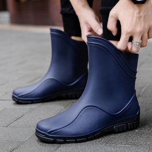 高档质量好耐穿雨靴男外穿时尚百搭雨鞋防水防滑厨房车间专用胶鞋