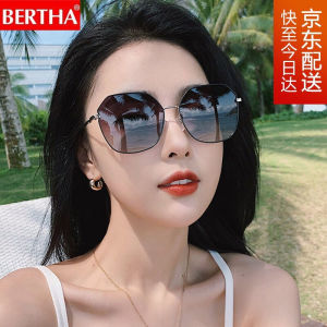 贝尔莎（bertha）太阳镜女偏光防紫外线渐变女士墨镜新品网红圆脸