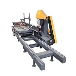 全自动圆木推台锯原木开料锯木工机械圆盘锯大型圆木推台锯开板据