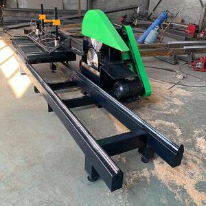 精密轨道自动圆木推台锯木工机械原木开料机大型改木板多片开板锯