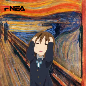 梵高联名轻音少女k-on秋山澪平泽唯二次元呐喊印花圆领卫衣外套男